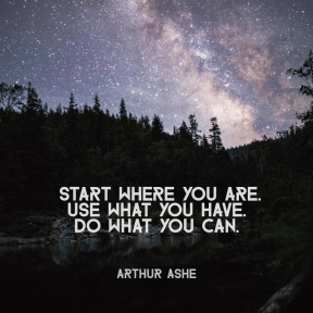Start where you are Start where you are